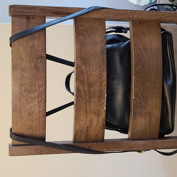 Michael Kors Black Leather Backpack/Purse - Picture 6 of 16